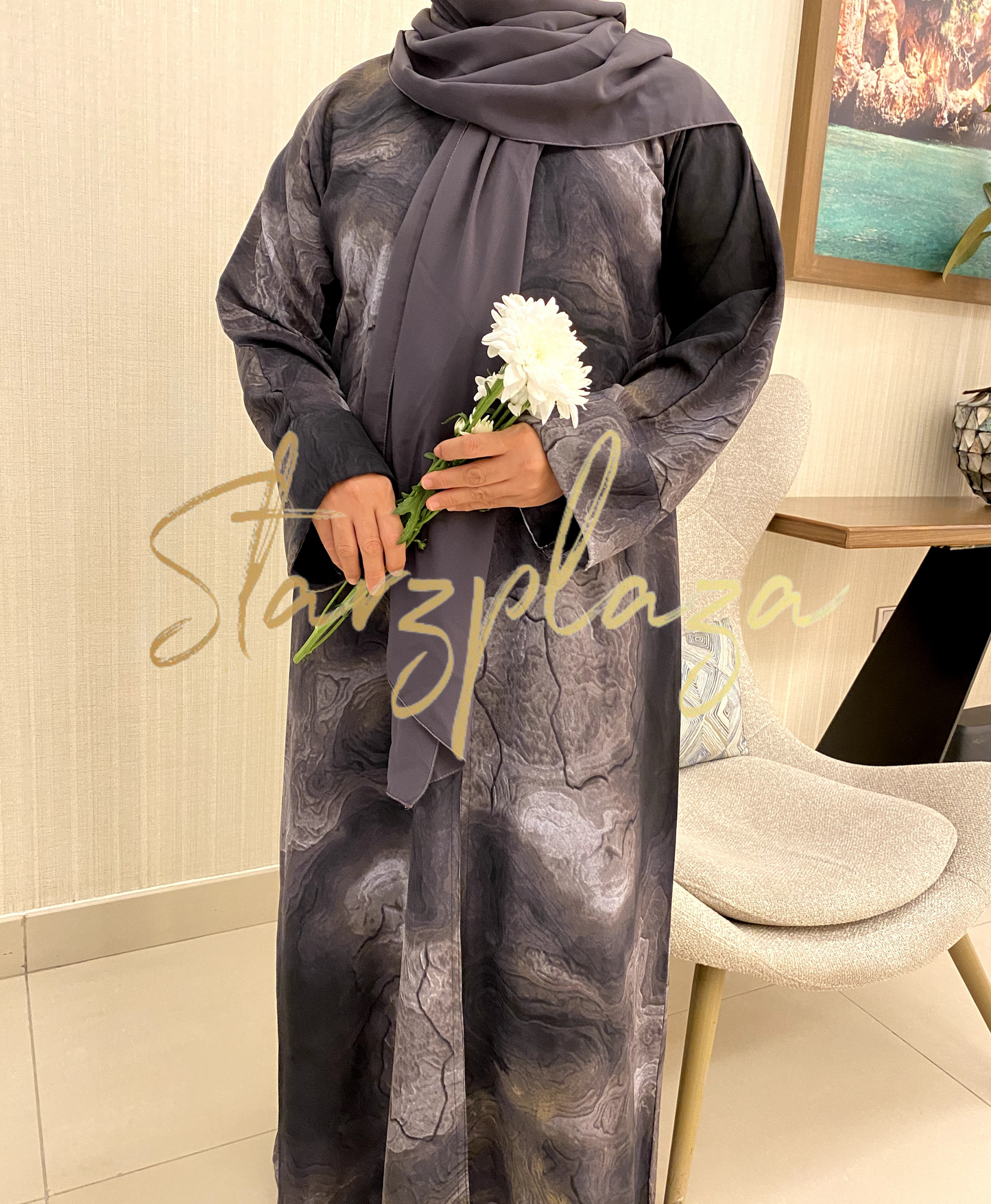 Marble Abaya